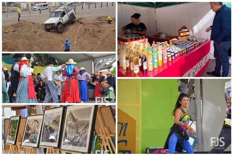 Imágenes de los diferentes actos de esta mañana en Los Llanos (Foto TA)